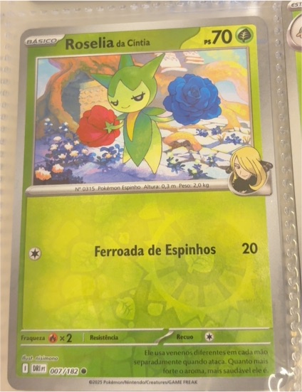 2025 Pokémon Scarlet & Violet Destined Rivals #007 Roselia da Cintia — front
