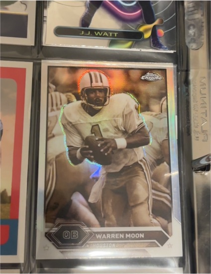 1997 Topps Chrome #1 Warren Moon — front