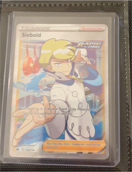 2021 Pokémon TCG Chilling Reign #198 Siebold — front