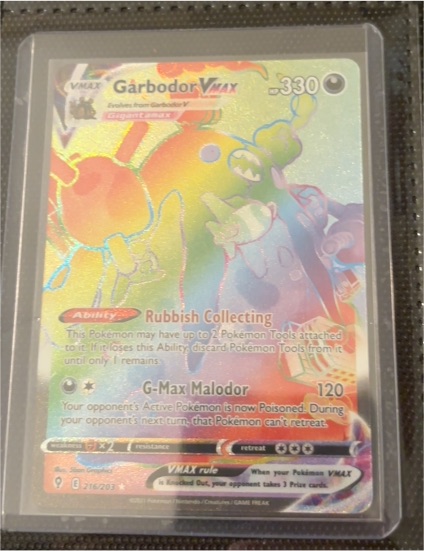 2021 Pokémon SWSH Evolving Skies #216 Garbodor VMAX — front