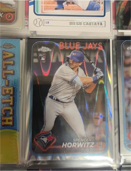 2024 Topps Chrome #26 Spencer Horwitz Rookie Card — front