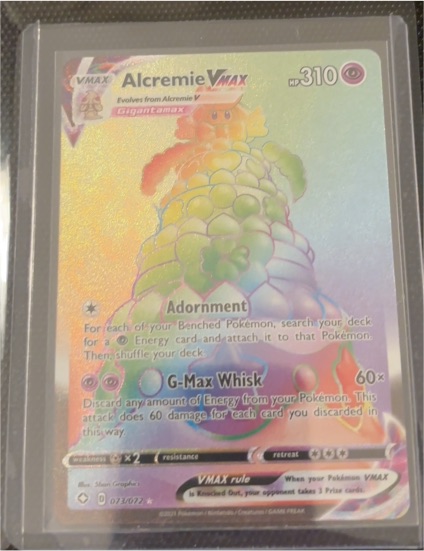 2021 Pokémon Shining Fates #73 Alcremie VMAX — front