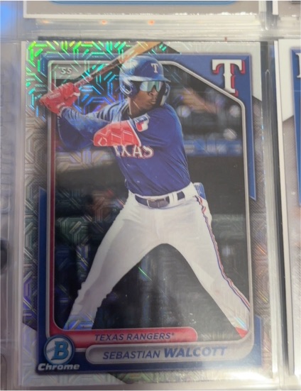 2024 Bowman Chrome #BCP-211 Sebastian Walcott — front