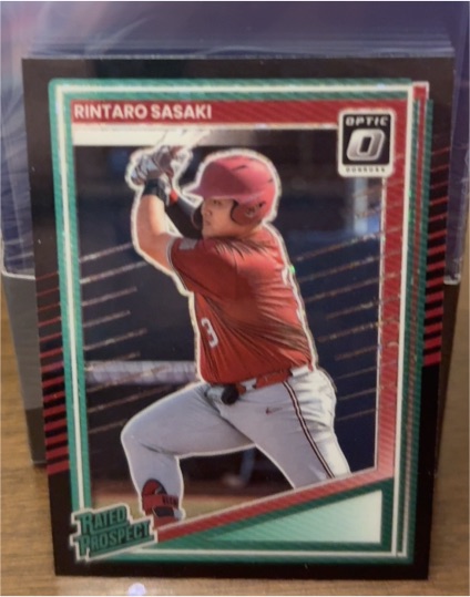 2025 Panini Donruss Optic #127 Rintaro Sasaki Rated Prospect — front
