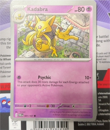 2024 Pokémon SV06 Twilight Masquerade #081 Kadabra — front