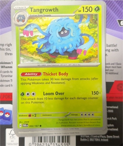 2024 Pokémon Twilight Masquerade #002 Tangrowth — front
