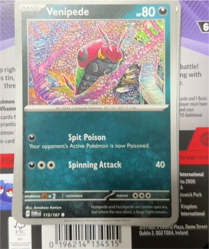 2024 Pokémon Twilight Masquerade #115 Venipede — front