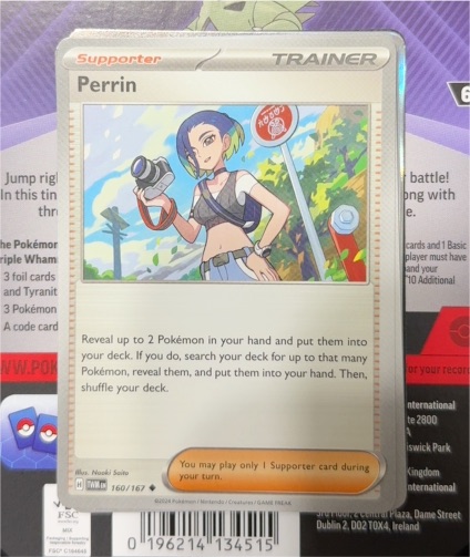 2024 Pokémon Twilight Masquerade #160 Perrin — front