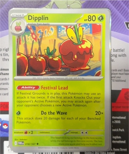 2024 Pokémon Twilight Masquerade #018 Dipplin — front