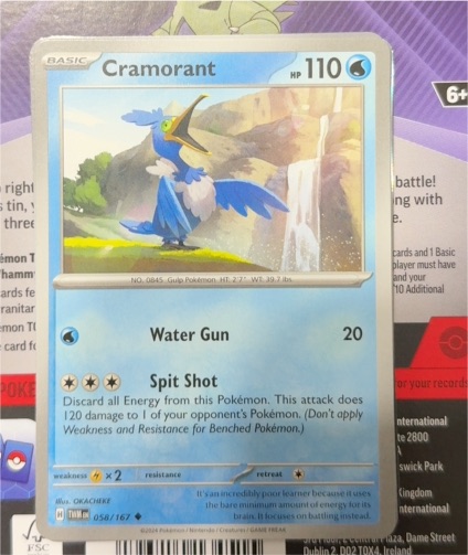 2024 Pokémon TCG SV06 Twilight Masquerade #058 Cramorant — front