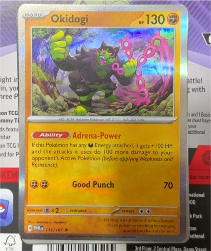 2024 Pokémon TCG SV06: Twilight Masquerade #111 Okidogi — front
