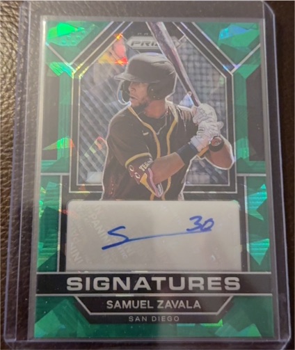 2023 Panini Prizm Signatures #SIG-SZ Samuel Zavala — front