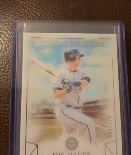 2024 Panini Boys of Summer #67 Joe Mauer 030/275 — front