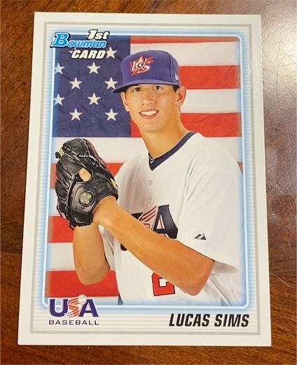 2010 Bowman Draft Picks & Prospects #BDPP109 Lucas Sims USA Baseball — front