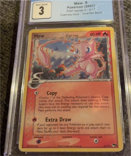 2007 Pokémon POP Series 5 #3 Mew — front