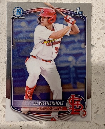 2025 Bowman Chrome Prospects #BP-22 JJ Wetherholt — front