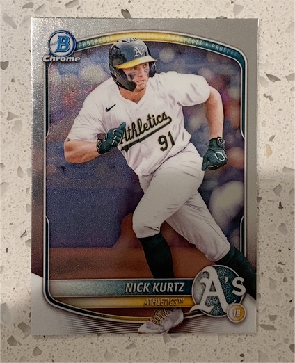 2025 Bowman Chrome Prospects #BCP-114 Nick Kurtz — front
