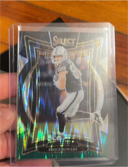 2024 Panini Select #31 Brock Bowers Silver Prizm Concourse Rookie — front
