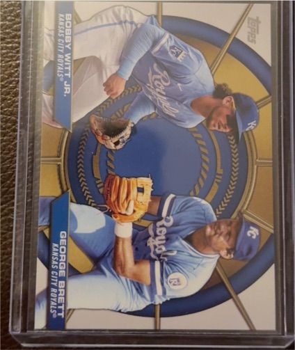 2025 Topps Series 2 #DD-1 Bobby Witt Jr. / George Brett Dynamic Duos — front
