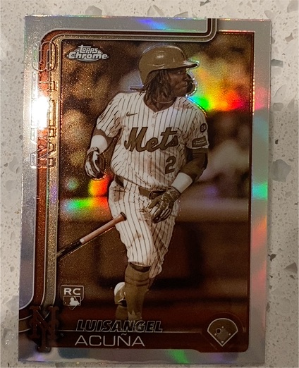 2025 Topps Chrome #56 Luisangel Acuna — front