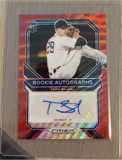 2021 Panini Prizm Rookie Autographs #RA-TS Tarik Skubal — front