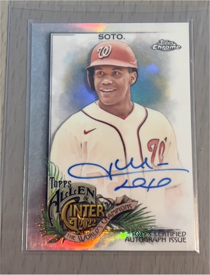 2022 Topps Allen & Ginter Chrome #86 Juan Soto — front