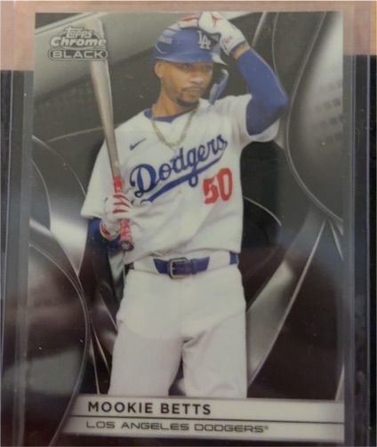 2025 Topps Chrome Black #128 Mookie Betts — front