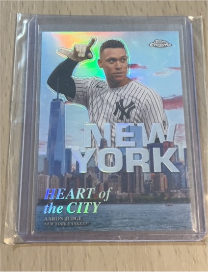 2022 Topps Chrome Heart of the City #HOC-13 Aaron Judge — front