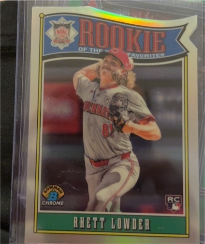2025 Bowman Chrome #ROY-11 Rhett Lowder Rookie Of The Year Favorites — front