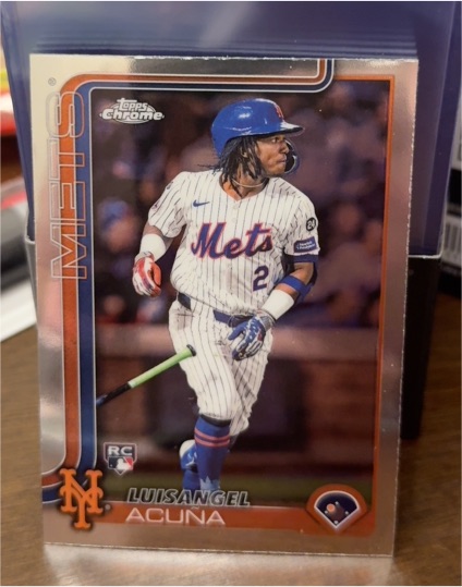 2025 Topps Chrome #56 Luisangel Acuna — front