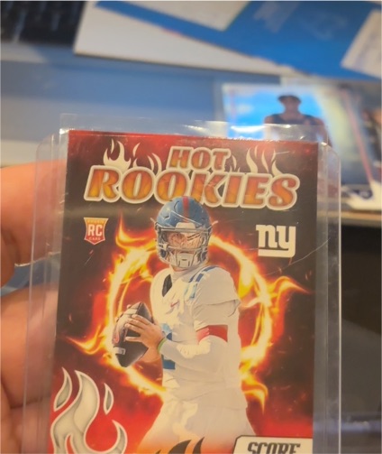 2025 Panini Score #6 Jaxson Dart Hot Rookies — front