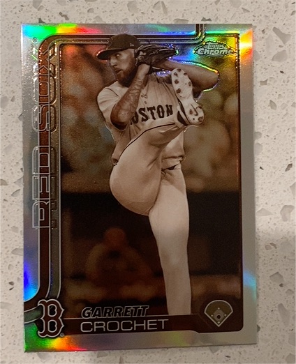 2025 Topps Chrome #264 Garrett Crochet Sepia Refractor — front