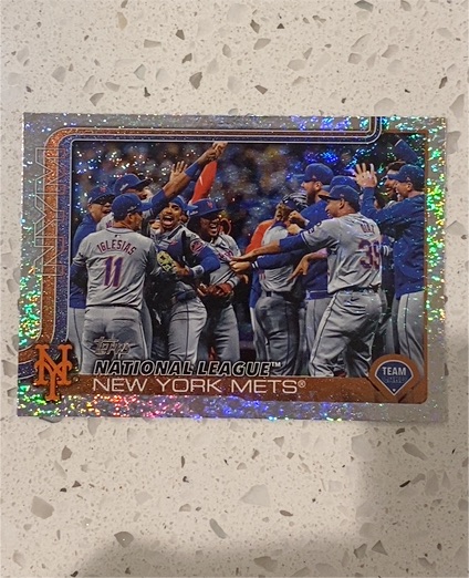 2025 Topps Series 2 #553 New York Mets Team Card — front