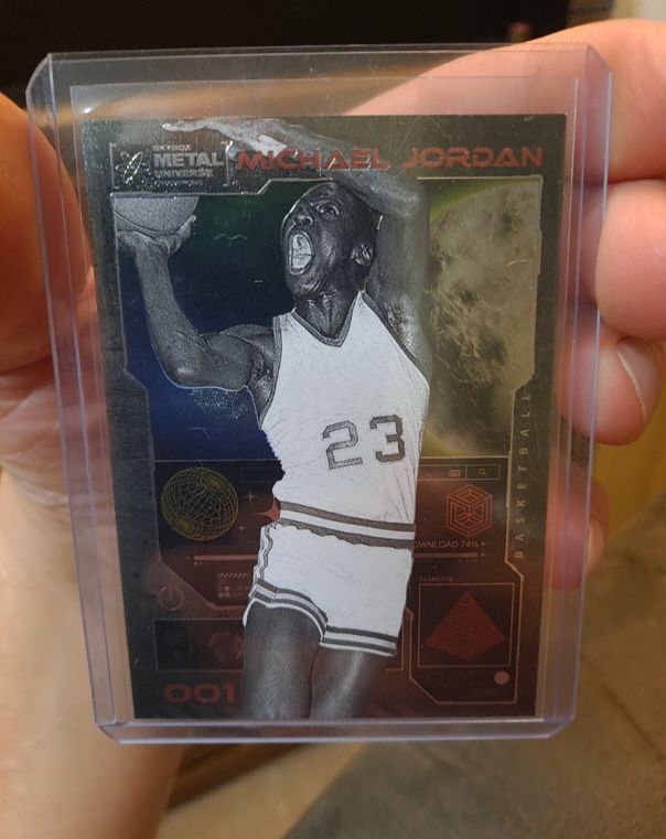 2023 Skybox Metal Universe Champions #001 Michael Jordan — front