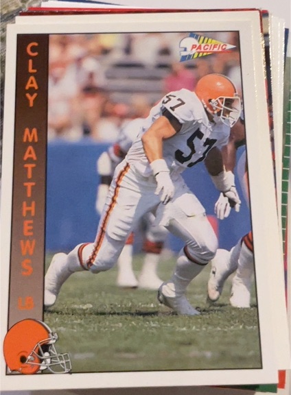 1992 Pacific #60 Clay Matthews — front