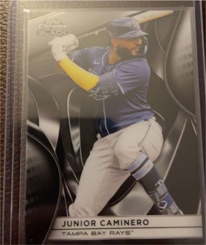 2025 Topps Chrome Black #135 Junior Caminero — front