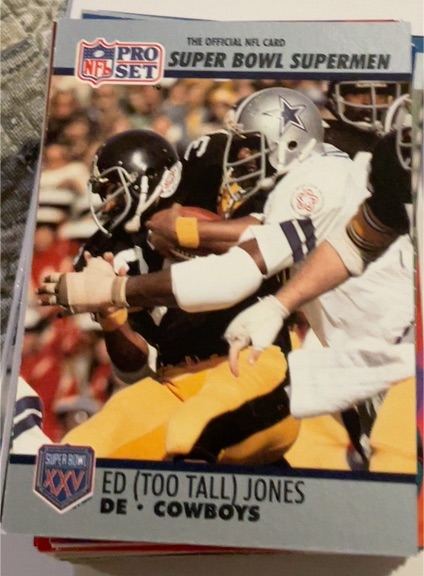 1990-91 Pro Set Super Bowl XXV Silver #78 Ed (Too Tall) Jones — front