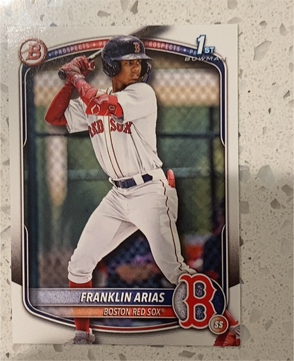 2025 Bowman #BP-67 Franklin Arias — front