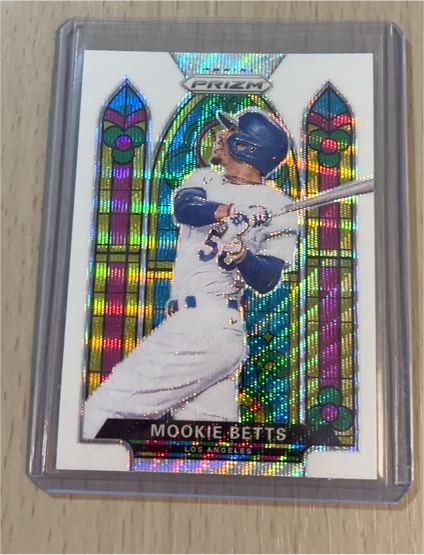 2021 Panini Prizm Stained Glass #SG-2 Mookie Betts — front