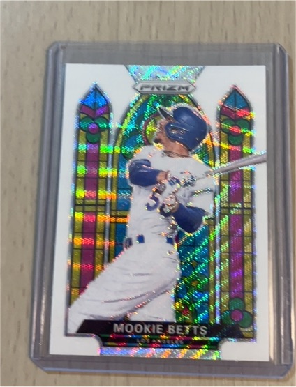2021 Panini Prizm Stained Glass #SG-2 Mookie Betts — front