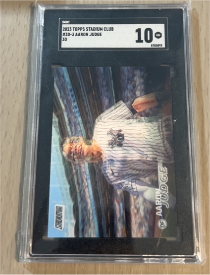 2023 Topps Stadium Club #3D-3 Aaron Judge — front