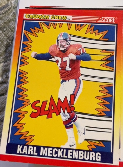 1990 Score #551 Karl Mecklenburg — front