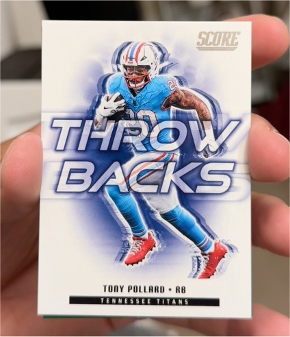 2025 Panini Score #14 Tony Pollard Throw Backs — front