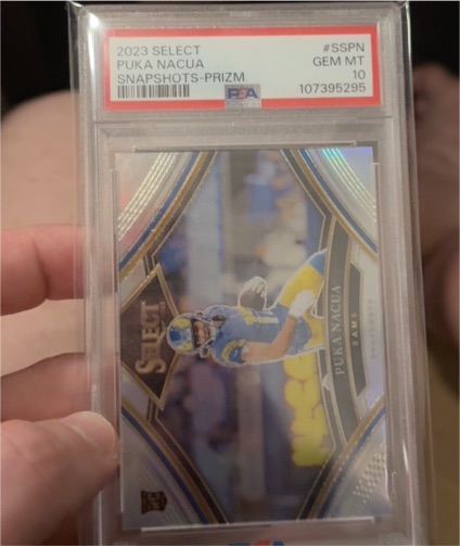 2023 Panini Select #SSPN Puka Nacua Snapshots Prizm — front