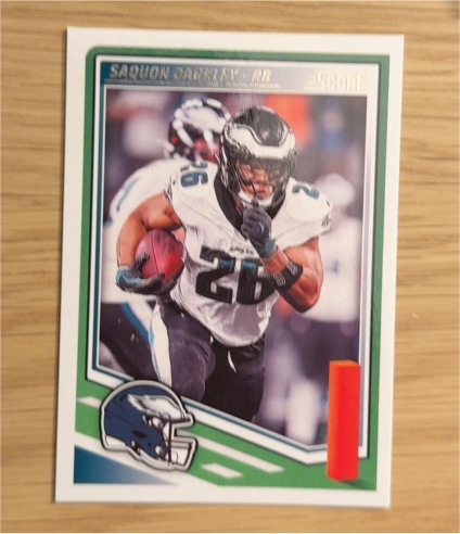 2025 Panini Score Football #61 Saquon Barkley — front
