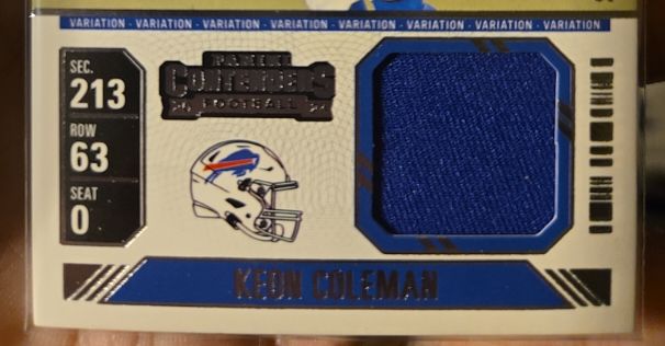 2024 Panini Contenders Rookie Ticket Variation #RTS-KCN Keon Coleman — front