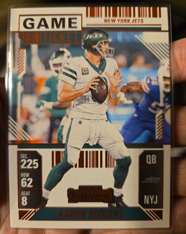 2024 Panini Contenders #78 Aaron Rodgers Season Ticket — front