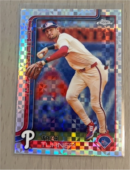 2025 Topps Chrome #208 Trea Turner — front