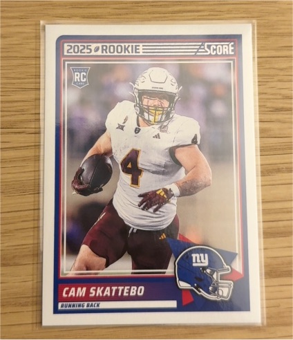 2025 Panini Score #1 Cam Skattebo — front
