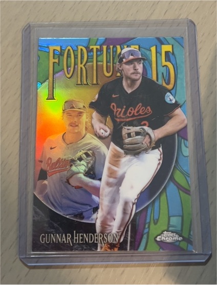2025 Topps Chrome Fortune 15 #F15-2 Gunnar Henderson — front